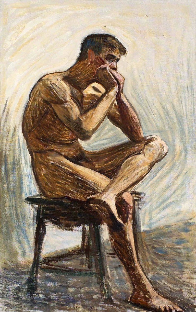 Eugène Jansson - Nudo seduto